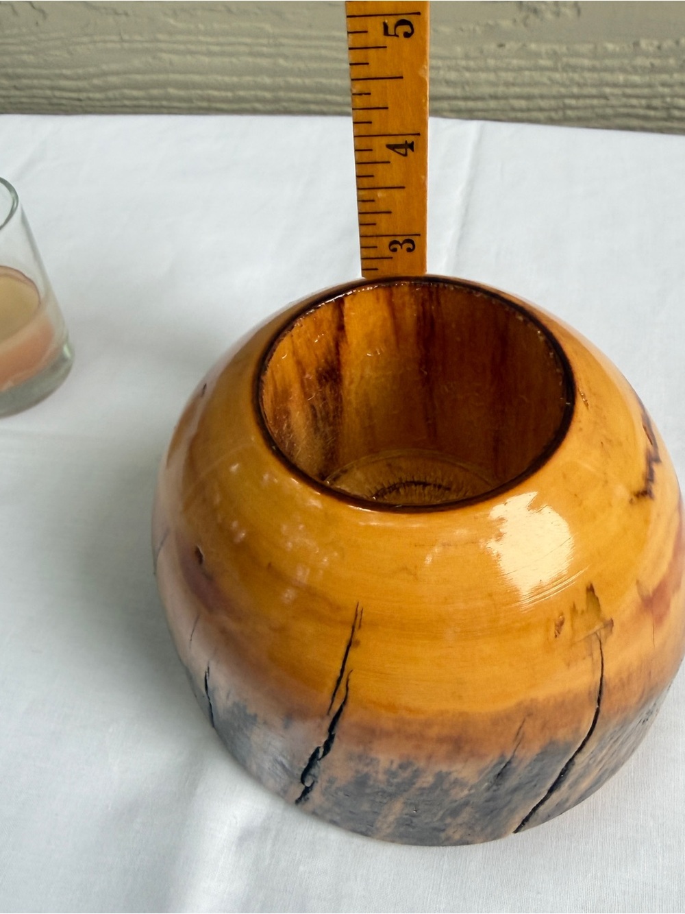 Aspen Dead Standing Wood Votive‎ Candle Holder Handcrafted By Dan Noble Colorado - Picture 7 of 12
